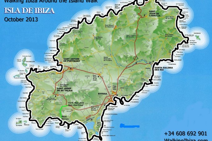 Walking Ibiza Interactive Map